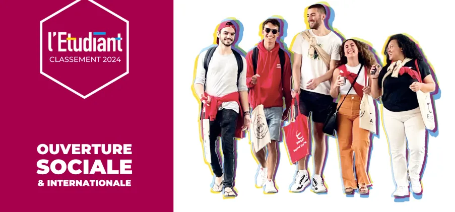 Notre ouverture sociale et internationale saluée par l'Etudiant #Classement2024