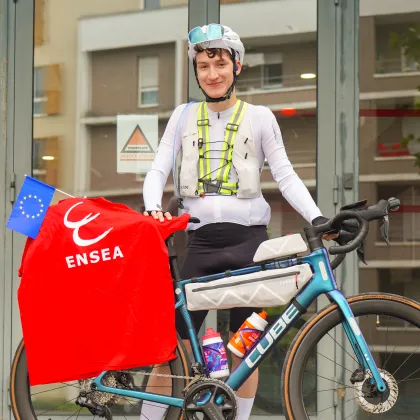 Sensible aux sujets écologiques, l’ENSEA m’a aidé financièrement à faire une mobilité verte - aller en Summer School en Croatie à vélo !